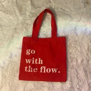 Single shoulder Red festival Atmosphere Gift bag with printing, Tote canvas bag